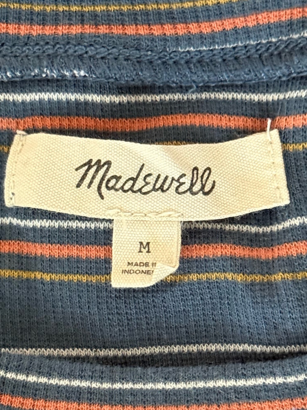 Madewell striped long-sleeve crewneck top - Picture 5 of 6